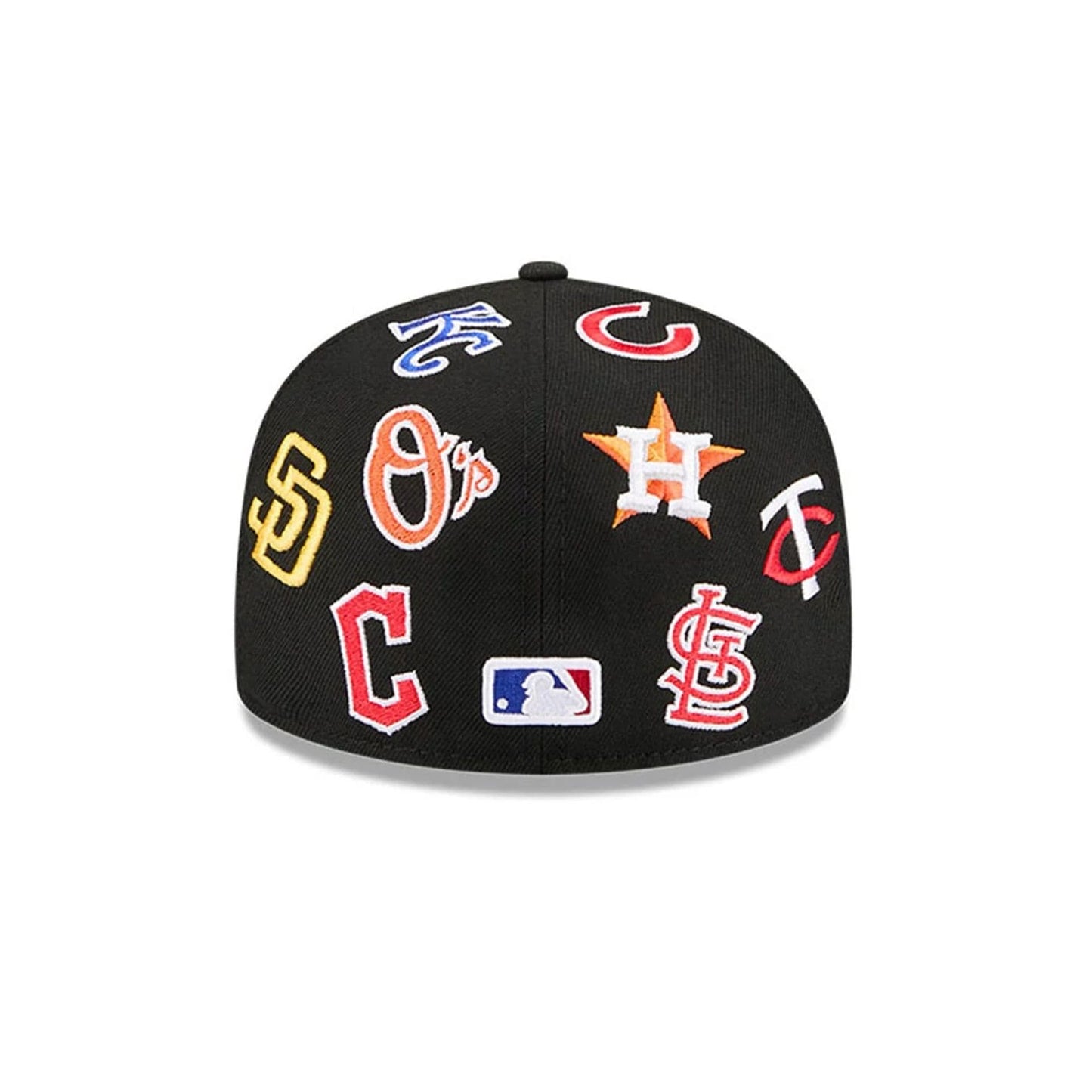 MLB All Over Patch 59FIFTY Fitted New Era Black Official Team Hat Sports Fan Cap Official NFL Team Hat Football Fan Cap