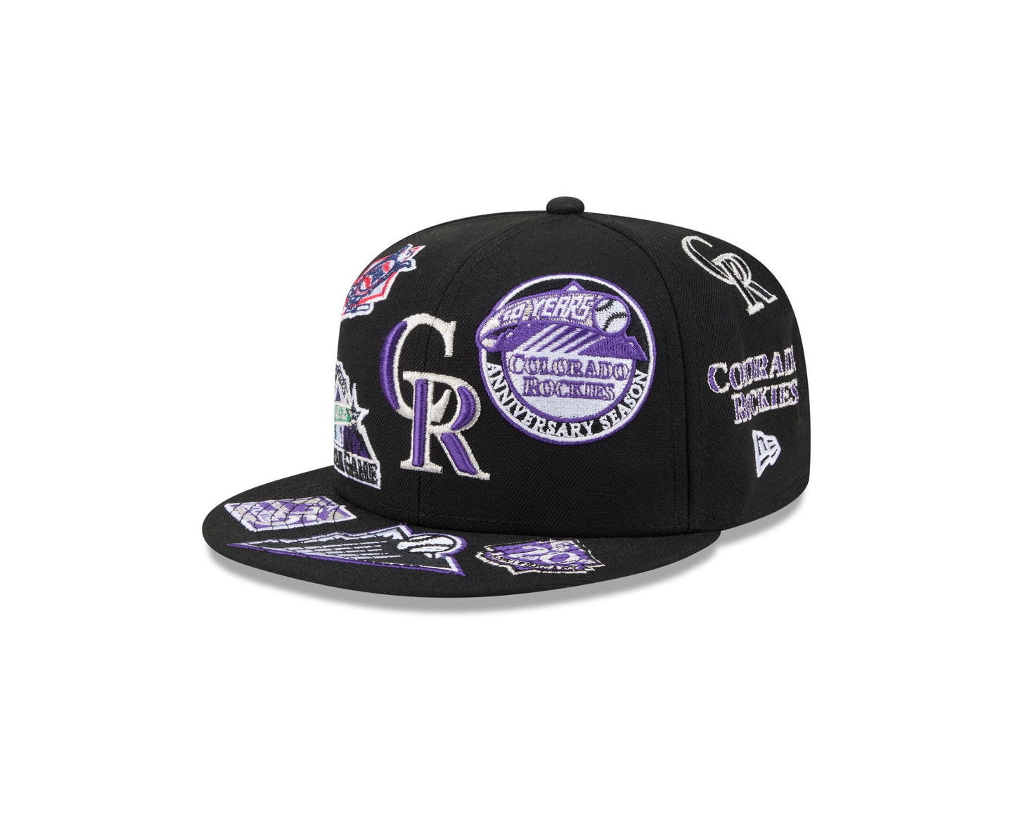 Colorado Rockies MLB All Over Patch 59FIFTY Fitted New Era Official Team Hat Sports Fan Cap Official NFL Team Hat Football Fan Cap