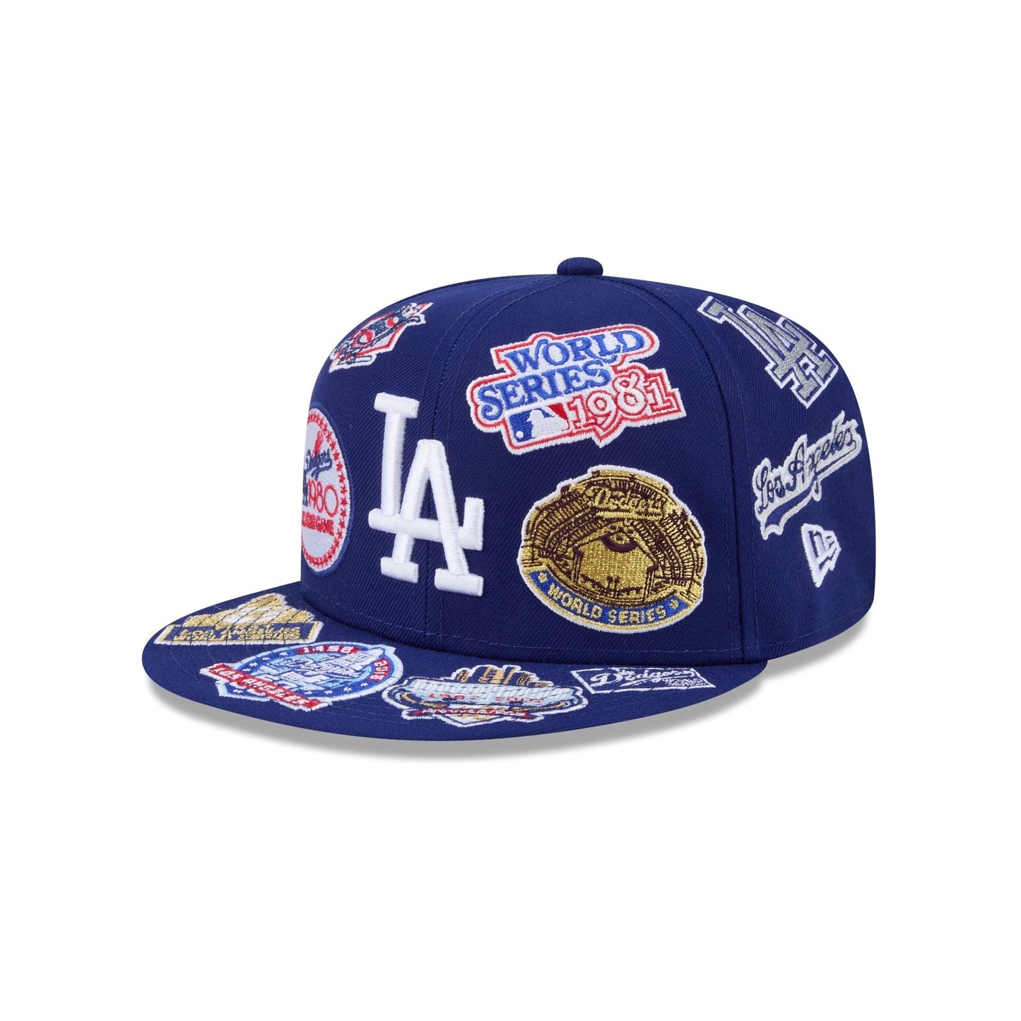 Los Angeles Dodgers MLB All Over Patch 59FIFTY New Era Fitted Official Team Hat Sports Fan Cap Official NFL Team Hat Football Fan Cap
