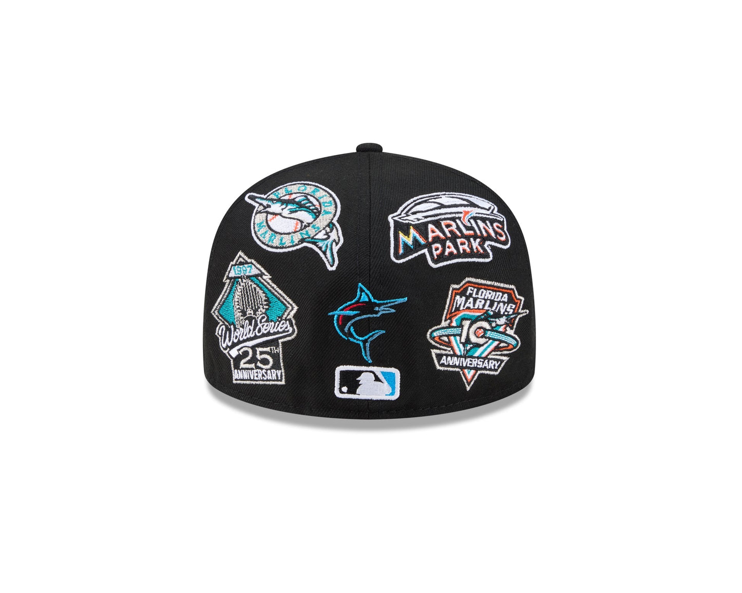 Miami Marlins MLB All Over Patch 59FIFTY New Era Official Team Hat Sports Fan Cap Official NFL Team Hat Football Fan Cap