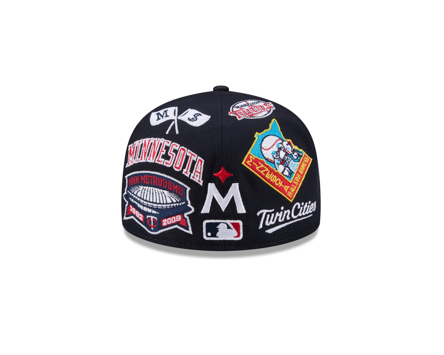Minnesota Twins MLB All Over Patch 59FIFTY Fitted New Era Official Team Hat Sports Fan Cap Official NFL Team Hat Football Fan Cap