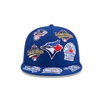 Toronto Blue Jays MLB All Over Patch 59FIFTY New Era Official Team Hat Sports Fan Cap Official NFL Team Hat Football Fan Cap