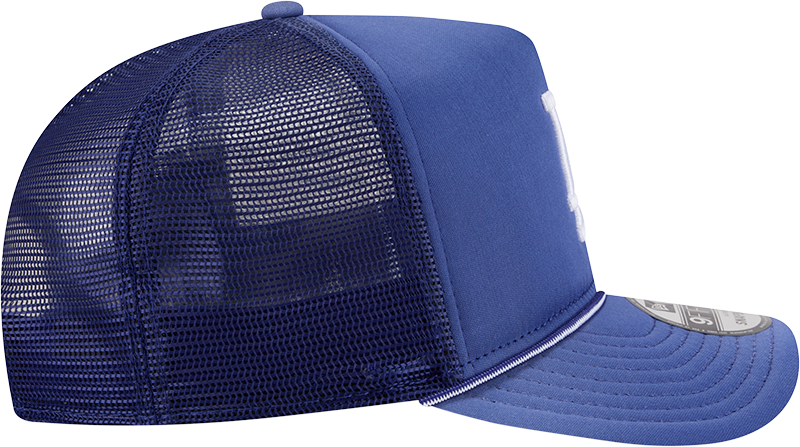 Los Angeles Dodgers New Era Blue Worn A-Frame 9FIFTY Trucker Snapback Hat Official Team Hat Sports Fan Cap Official NFL Team Hat Football Fan Cap