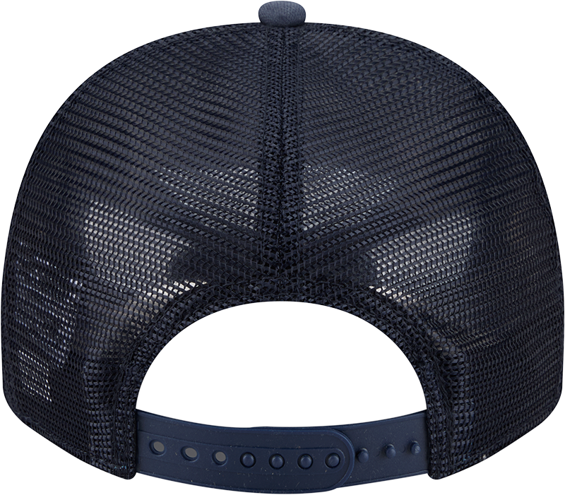 New York Yankees New Era Navy Worn A-Frame 9FIFTY Trucker Snapback Hat Official Team Hat Sports Fan Cap Official NFL Team Hat Football Fan Cap