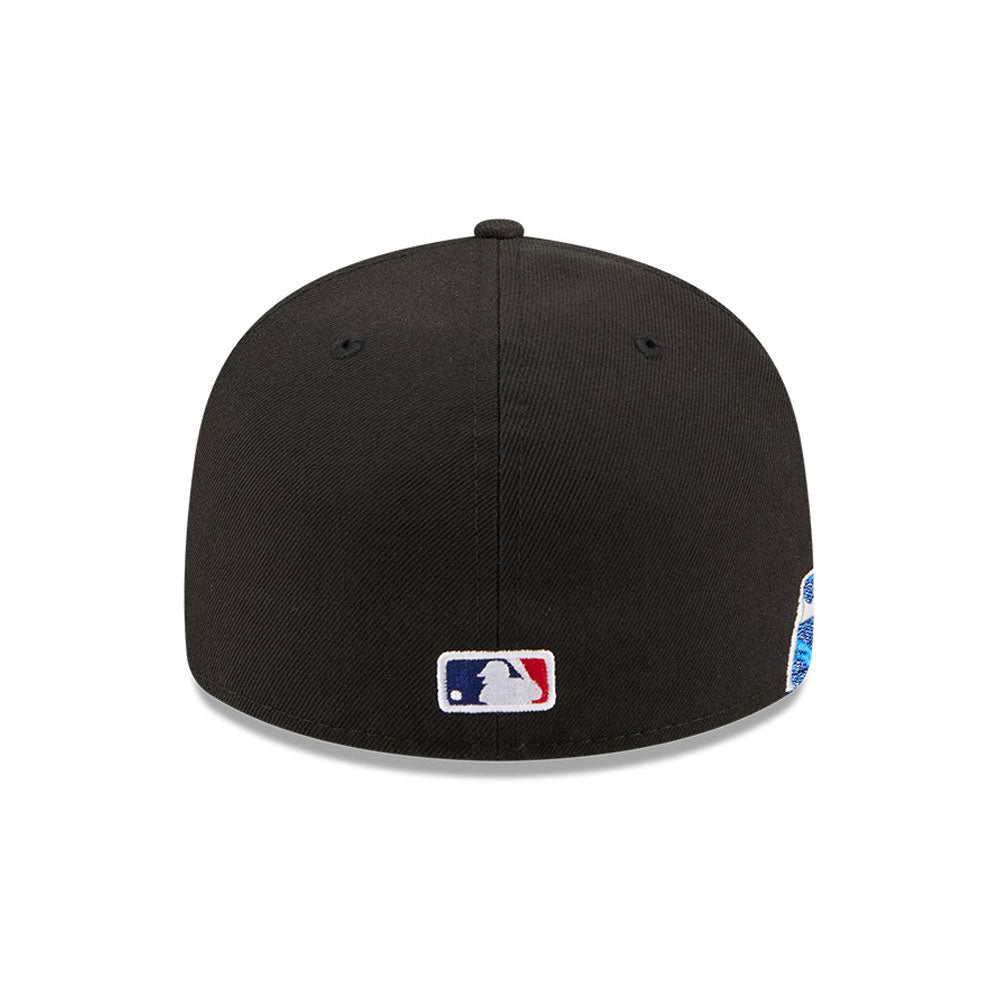 Los Angeles Dodgers MLB Waves 59FIFTY Fitted New Era Black/White Official Team Hat Sports Fan Cap Official NFL Team Hat Football Fan Cap