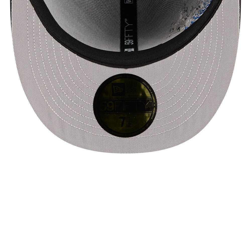 New York Yankees MLB Waves 59FIFTY Fitted New Era Black/White Official Team Hat Sports Fan Cap Official NFL Team Hat Football Fan Cap