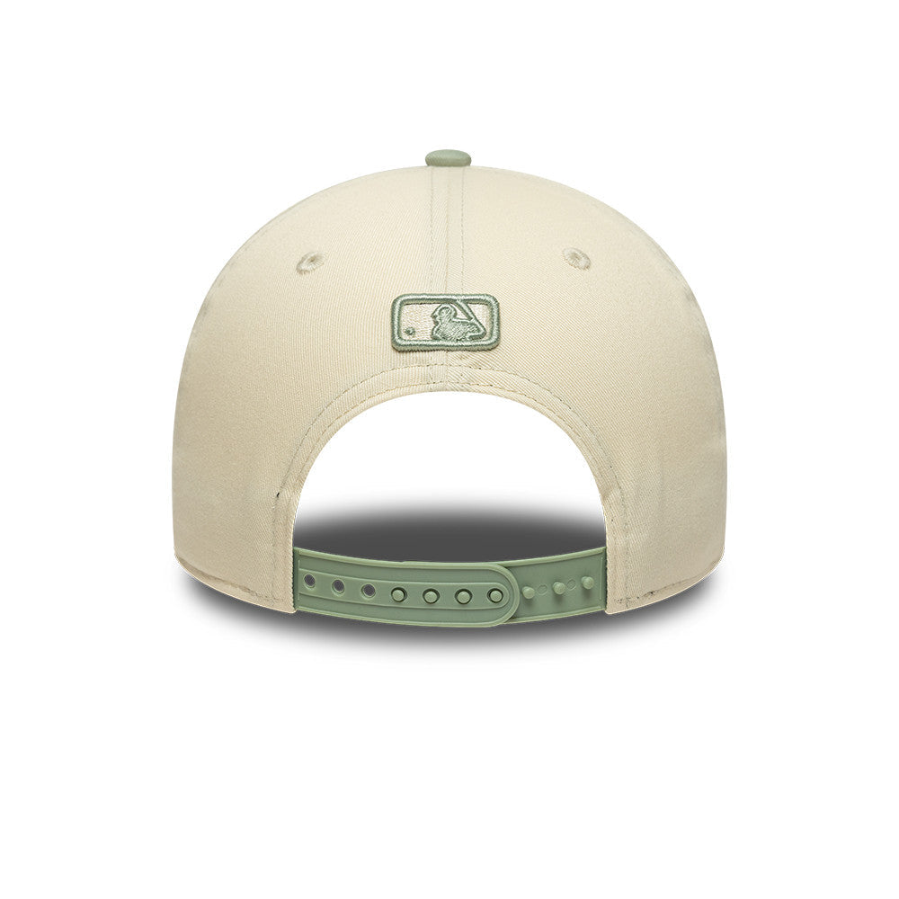 Los Angeles Dodgers MLB 9FORTY M-Crown New Era Cream/Green Official Team Hat Sports Fan Cap Official NFL Team Hat Football Fan Cap