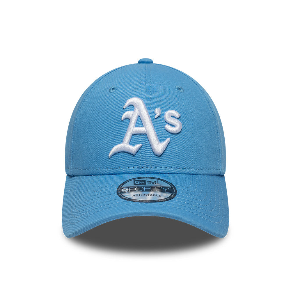 Oakland Athletics MLB League Essential 9FORTY Strapback New Era Blue Official Team Hat Sports Fan Cap Official NFL Team Hat Football Fan Cap