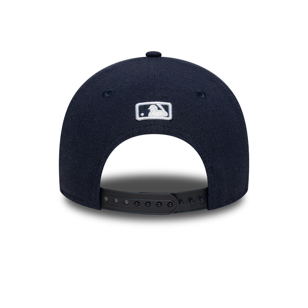 New York Yankees MLB Linnen 9FORTY M Crown Snapback New Era Navy Official Team Hat Sports Fan Cap Official NFL Team Hat Football Fan Cap