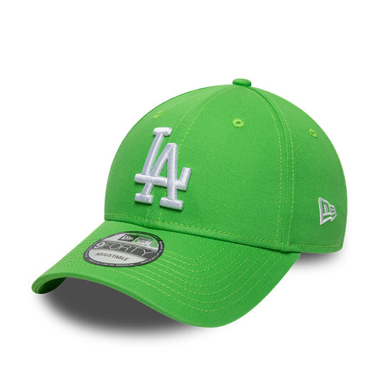 Los Angeles Dodgers MLB League Essential 9FORTY Strapback New Era Green/White Official Team Hat Sports Fan Cap Official NFL Team Hat Football Fan Cap