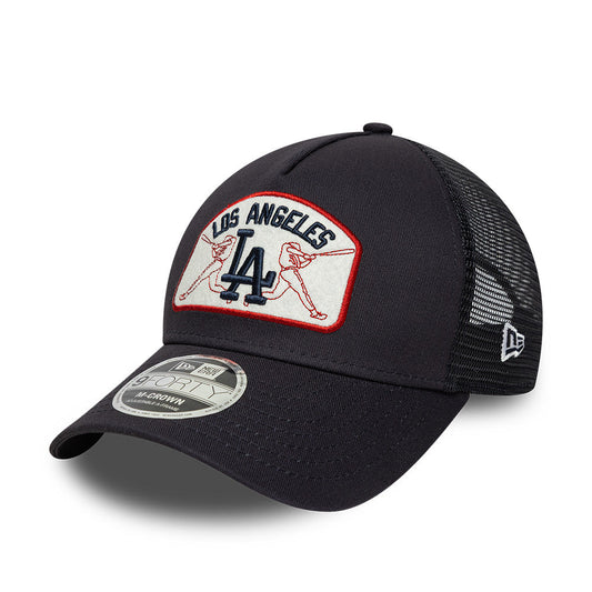 Los Angeles Dodgers MLB Patch Snapback Trucker New Era Navy Official Team Hat Sports Fan Cap Official NFL Team Hat Football Fan Cap