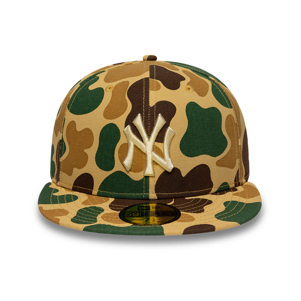 New York Yankees MLB 59FIFTY Fitted New Era Light Camo Official Team Hat Sports Fan Cap Official NFL Team Hat Football Fan Cap