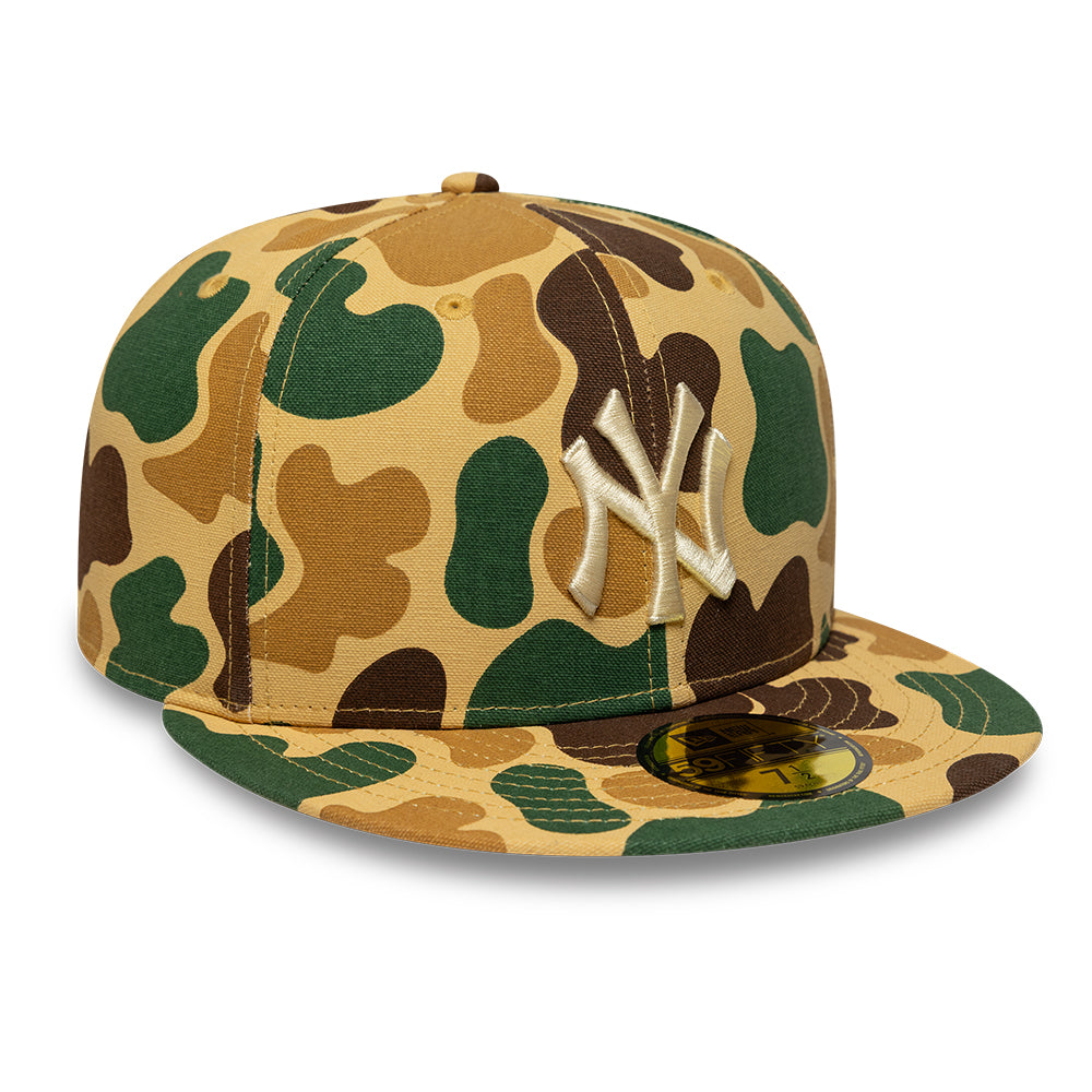 New York Yankees MLB 59FIFTY Fitted New Era Light Camo Official Team Hat Sports Fan Cap Official NFL Team Hat Football Fan Cap