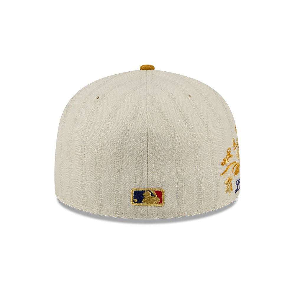 Los Angeles Dodgers MLB 5950Day New Era Cream/Gold Official Team Hat Sports Fan Cap Official NFL Team Hat Football Fan Cap