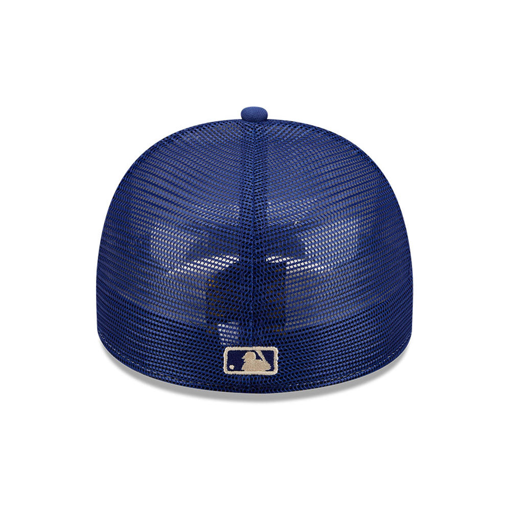 Los Angeles Dodgers MLB 5950 Day Fitted Trucker A-Frame New Era White/Blue Official Team Hat Sports Fan Cap Official NFL Team Hat Football Fan Cap