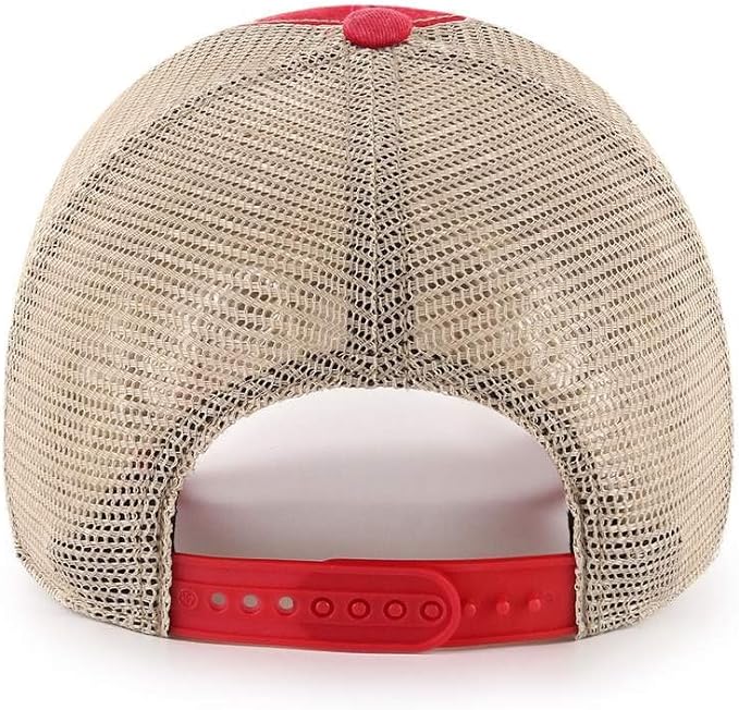 Men's '47 Brand St. Louis Cardinals Flagship Wash MVP Structured Hat Official Team Hat Sports Fan Cap Official NFL Team Hat Football Fan Cap