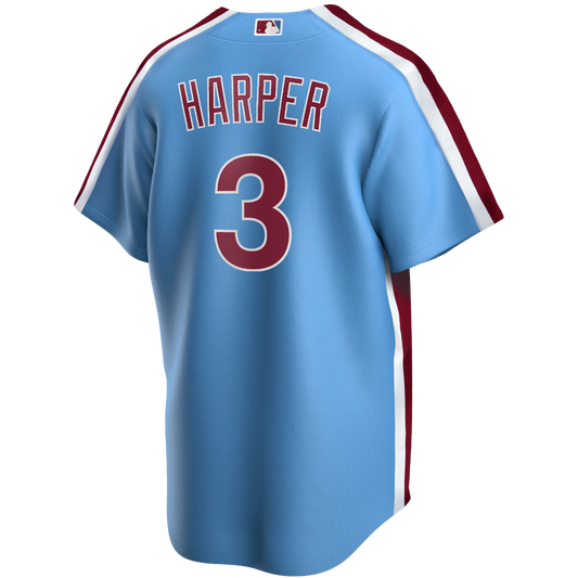 Men's Philadelphia Phillies Bryce Harper Nike Blue Alternate Replica Player Jersey Official Team Jersey Sports Fan Apparel Official NFL Team Jersey Football Fan Apparel