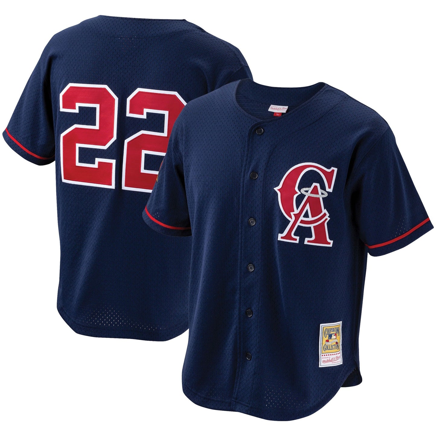 Men's Bo Jackson California Angels Mitchell & Ness Cooperstown Collection Authentic Batting Practice Jersey - Navy Official Team Jersey Sports Fan Apparel Official NFL Team Jersey Football Fan Apparel