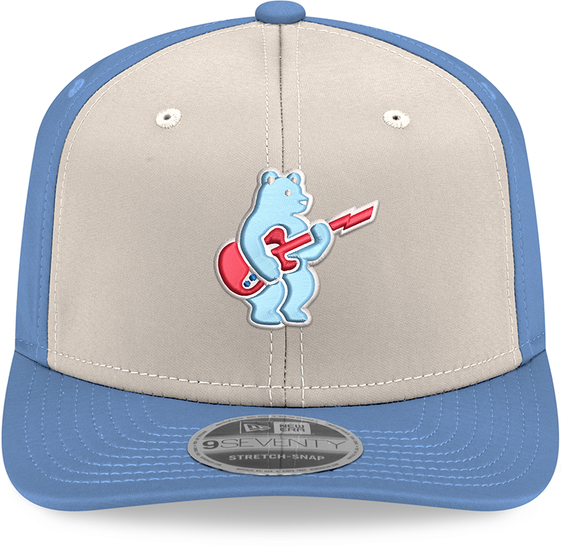 Chicago Cubs New Era Guitar Bear Sweet Home Chicago Alternate 2 Sky Blue 9SEVENTY Trucker Hat Official Team Hat Sports Fan Cap Official NFL Team Hat Football Fan Cap