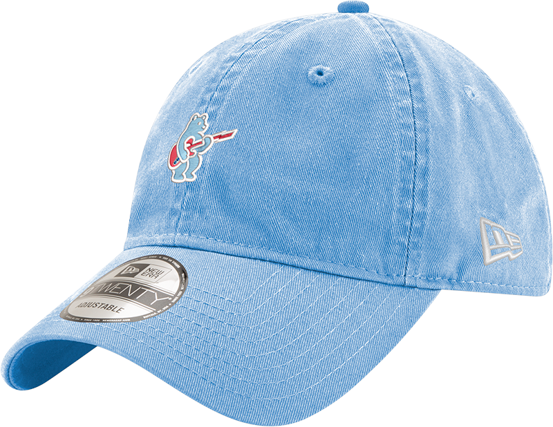 Chicago Cubs New Era Sky Blue Alternate Guitar Bear 9TWENTY Adjustable Hat Official Team Hat Sports Fan Cap Official NFL Team Hat Football Fan Cap