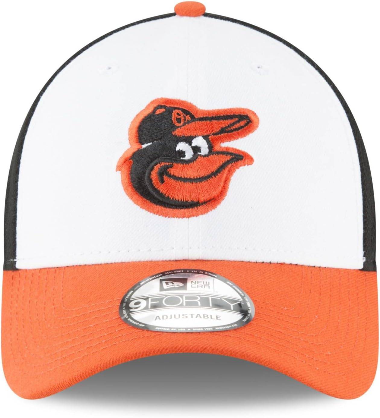 Men's Baltimore Orioles The League 9FORTY Adjustable Home Cap Official Team Hat Sports Fan Cap Official NFL Team Hat Football Fan Cap