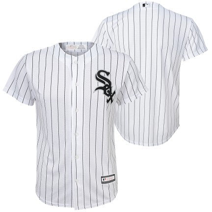 Youth MLB Branded Chicago White Sox Blank White Home Cool Base Jersey Official Team Jersey Sports Fan Apparel Official NFL Team Jersey Football Fan Apparel
