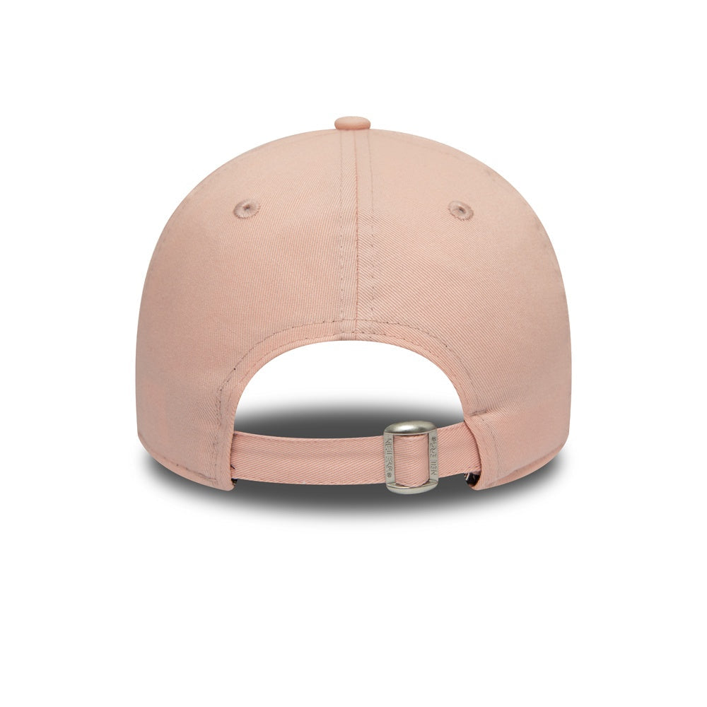 New York Yankees MLB League Essential 9FORTY Women Strapback Light Pink/White Official Team Hat Sports Fan Cap Official NFL Team Hat Football Fan Cap