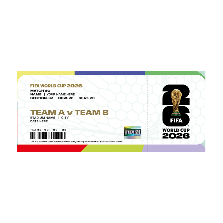 FIFA World Cup 2026 Dallas Host City Replica Ticket Popular Style Comfort Casual