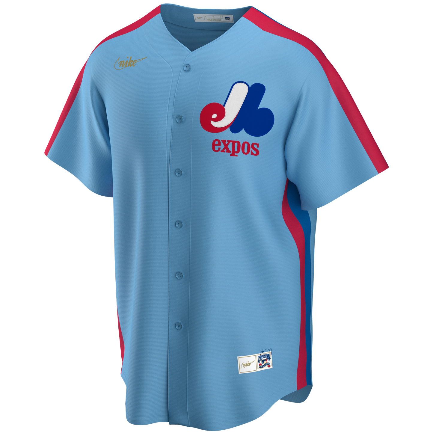 Men's Montreal Expos Vladimir Guerrero Nike Light Blue Road Cooperstown Collection Team Jersey Official Team Jersey Sports Fan Apparel Official NFL Team Jersey Football Fan Apparel
