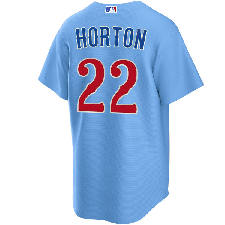 NIKE Men's Chicago Cubs Cade Horton #22 Light Blue 2nd Alternate Replica Jersey Official Team Jersey Sports Fan Apparel Official NFL Team Jersey Football Fan Apparel