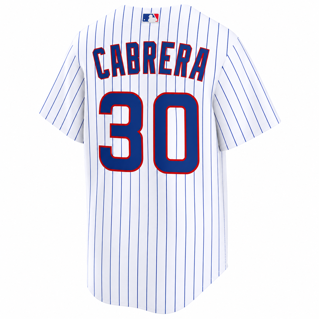 NIKE Men's Edward Cabrera Chicago Cubs Premium Twill White Home Replica Jersey With Authentic Premium Lettering Official Team Jersey Sports Fan Apparel Official NFL Team Jersey Football Fan Apparel