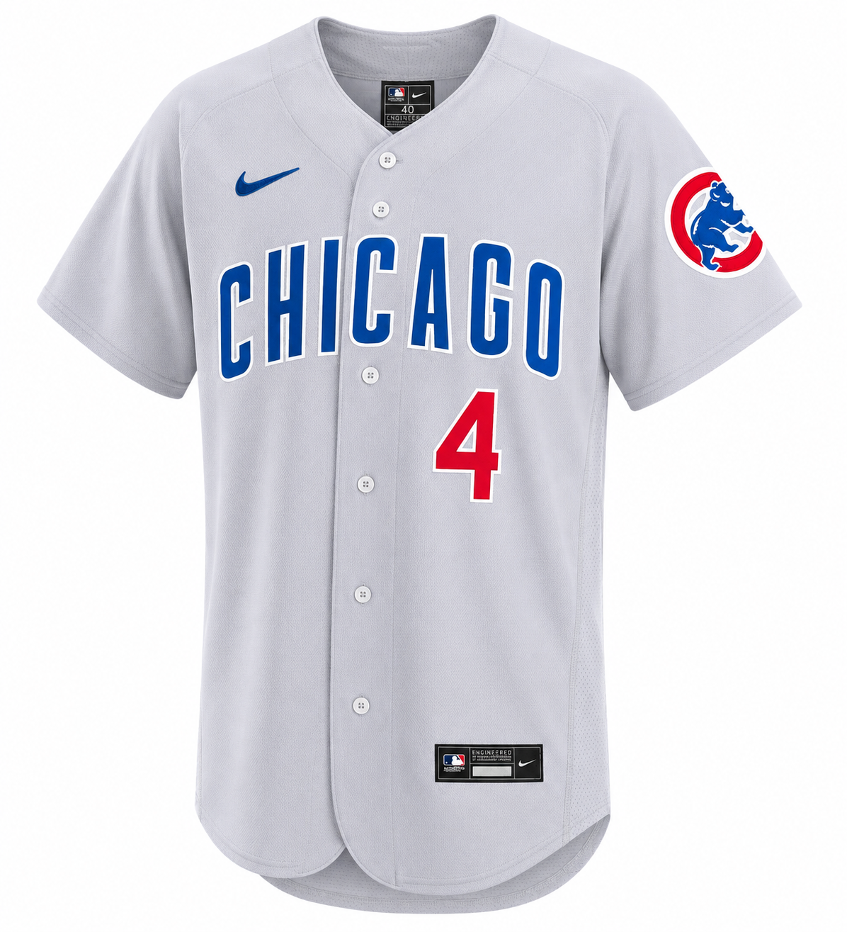 Men's Chicago Cubs Pete Crow-Armstrong Nike Road Gray Authentic Player Jersey Official Team Jersey Sports Fan Apparel Official NFL Team Jersey Football Fan Apparel