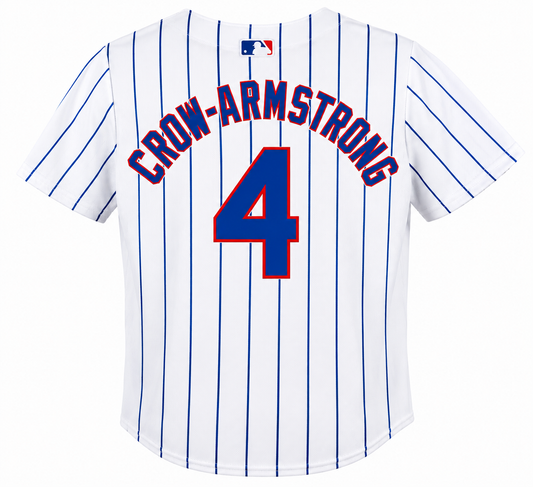 Chicago Cubs Nike Toddler Pete Crow-Armstrong White Home Game Replica Jersey Official Team Jersey Sports Fan Apparel Official NFL Team Jersey Football Fan Apparel