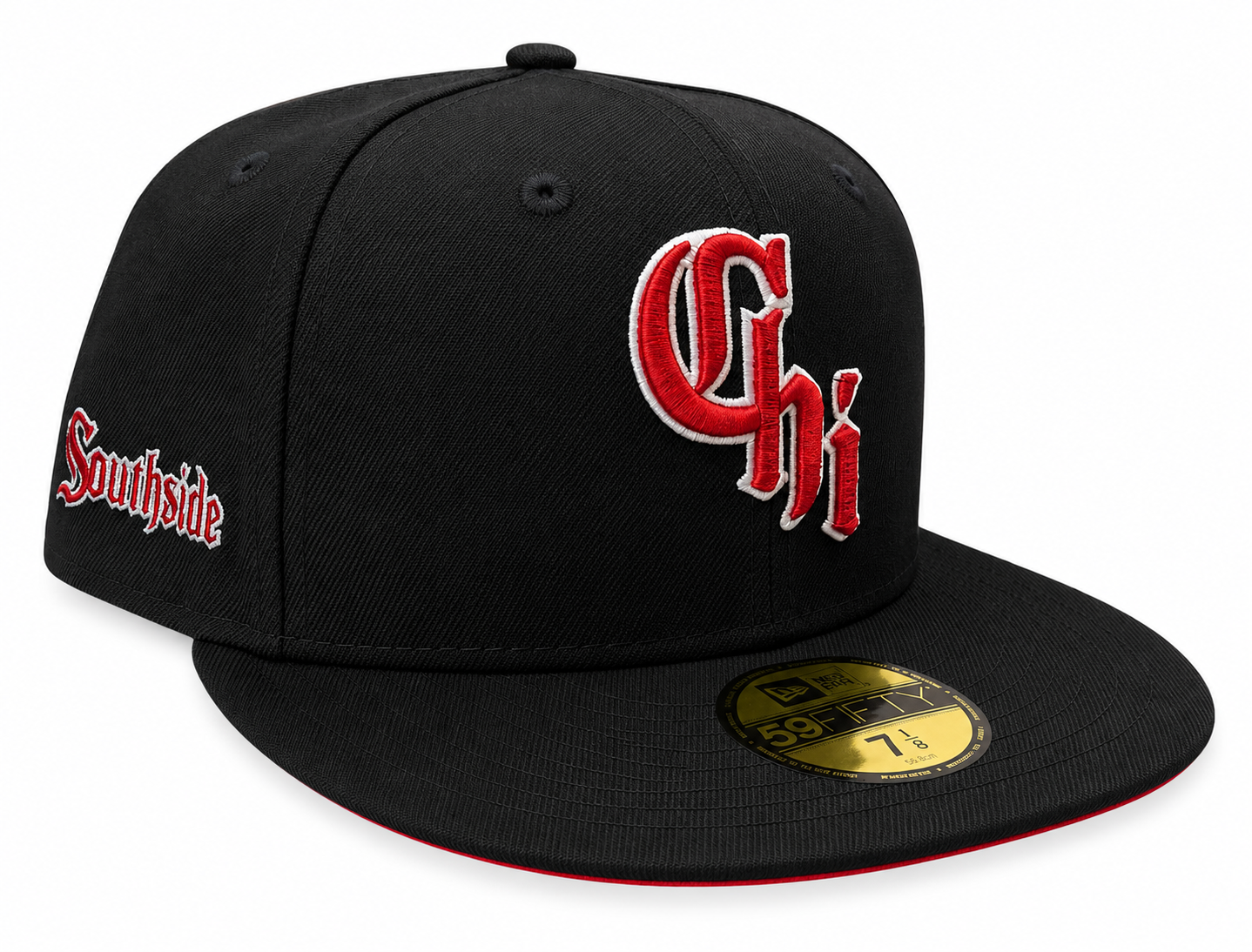 Chicago White Sox New Era City Connect Red/Black 59FIFTY Fitted Hat Official Team Hat Sports Fan Cap Official NFL Team Hat Football Fan Cap