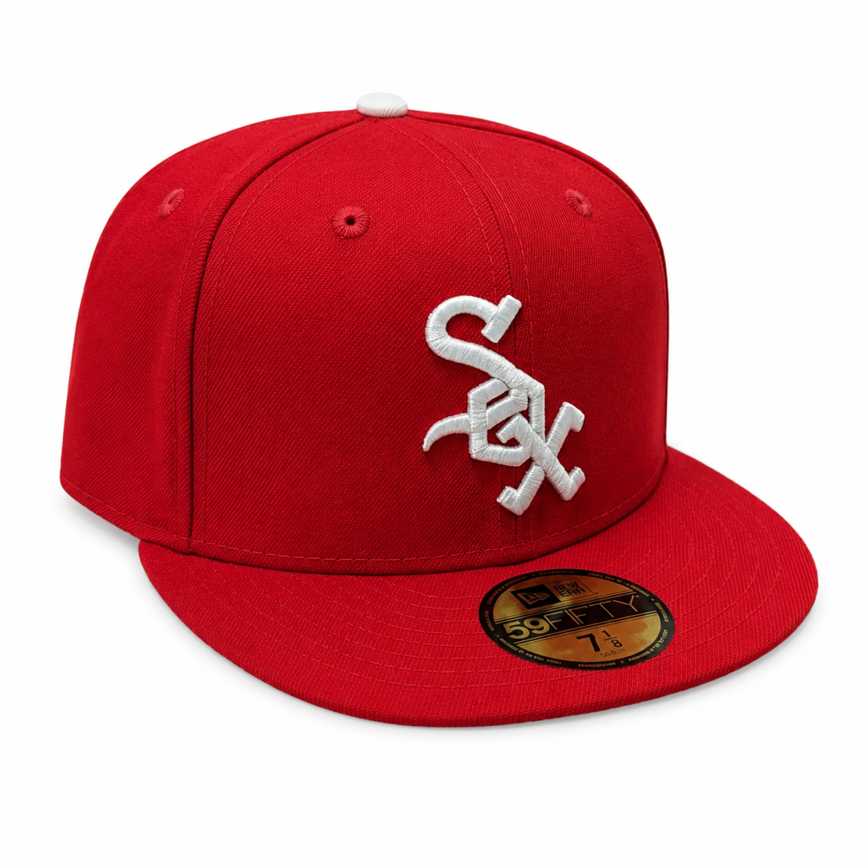 Chicago White Sox Collection 1972 New Era Cooperstown Classics Red 59FIFTY Fitted Hat Official Team Hat Sports Fan Cap Official NFL Team Hat Football Fan Cap