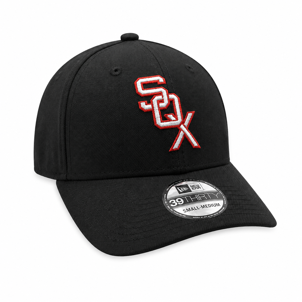 Chicago White Sox 1959 Cooperstown Classics Black 39THIRTY Flex Fit New Era Hat Official Team Hat Sports Fan Cap Official NFL Team Hat Football Fan Cap