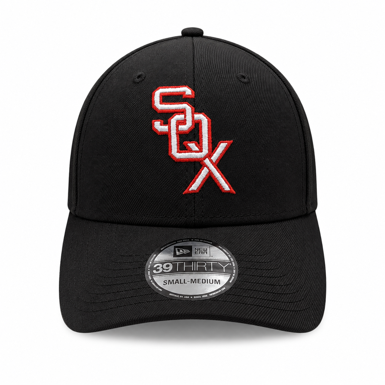 Chicago White Sox 1959 Cooperstown Classics Black 39THIRTY Flex Fit New Era Hat Official Team Hat Sports Fan Cap Official NFL Team Hat Football Fan Cap