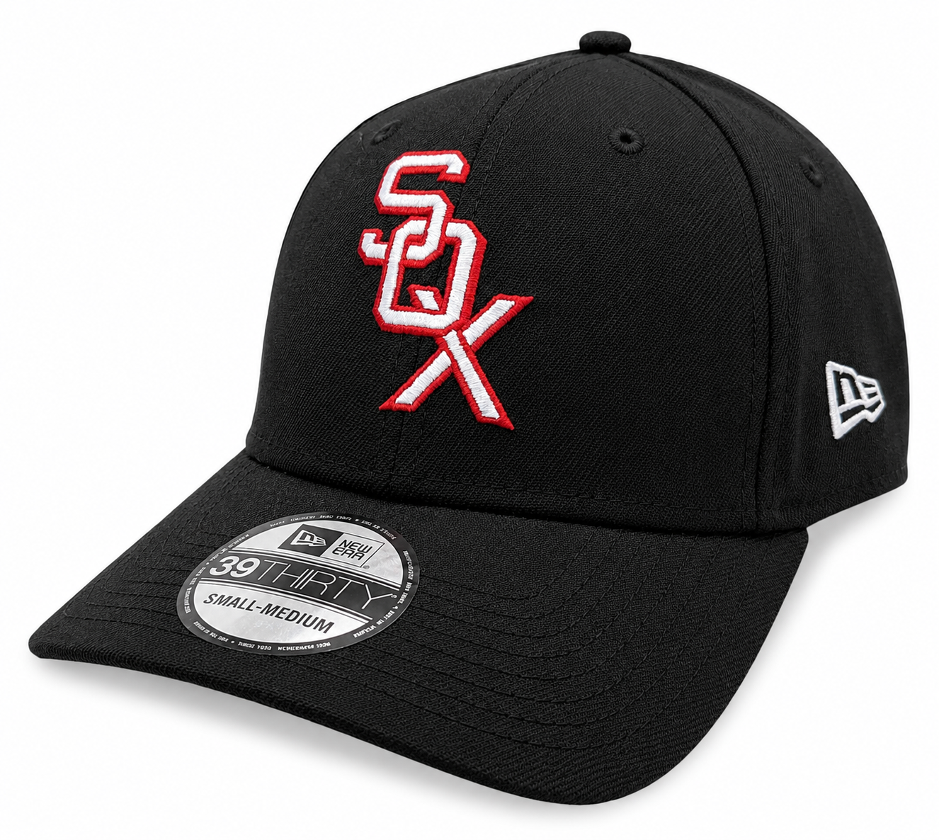 Chicago White Sox 1959 Cooperstown Classics Black 39THIRTY Flex Fit New Era Hat Official Team Hat Sports Fan Cap Official NFL Team Hat Football Fan Cap