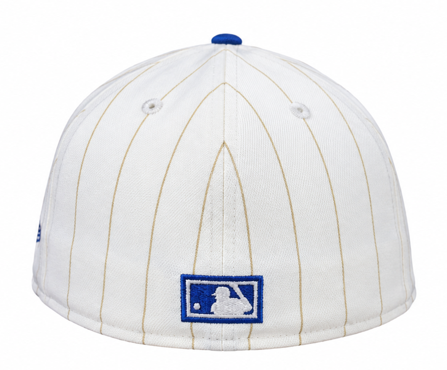 Atlanta Braves Historic Off White/Royal New Era 59FIFTY Fitted Hat Official Team Hat Sports Fan Cap Official NFL Team Hat Football Fan Cap