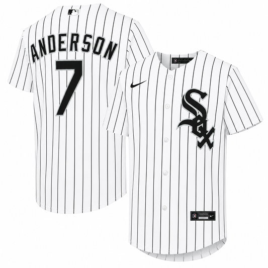 Youth Chicago White Sox Tim Anderson Nike White Home Replica Player Jersey Official Team Jersey Sports Fan Apparel Official NFL Team Jersey Football Fan Apparel