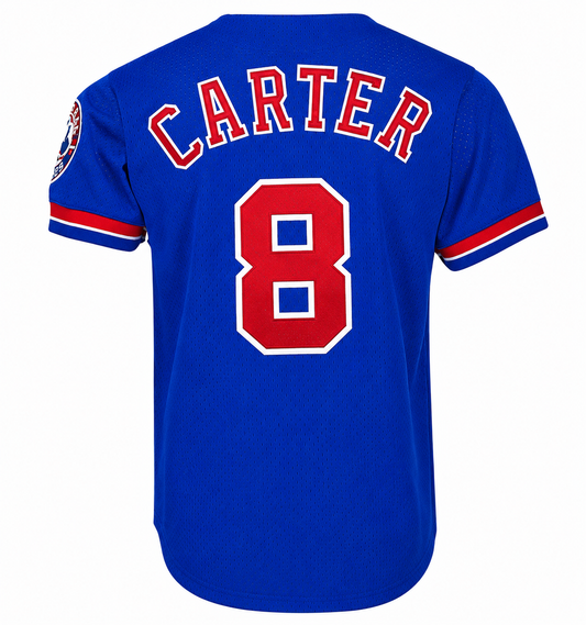 Men's Montreal Expos Gary Carter Mitchell & Ness Royal 1992 Authentic Cooperstown Collection Mesh Batting Practice Jersey Official Team Jersey Sports Fan Apparel Official NFL Team Jersey Football Fan Apparel