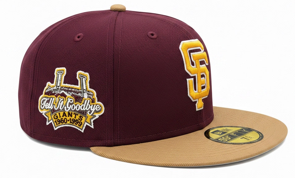 San Francisco Giants New Era Rock Pack 2 Tone Master of Puppets Inspired 59FIFTY Fitted Hat Official Team Hat Sports Fan Cap Official NFL Team Hat Football Fan Cap