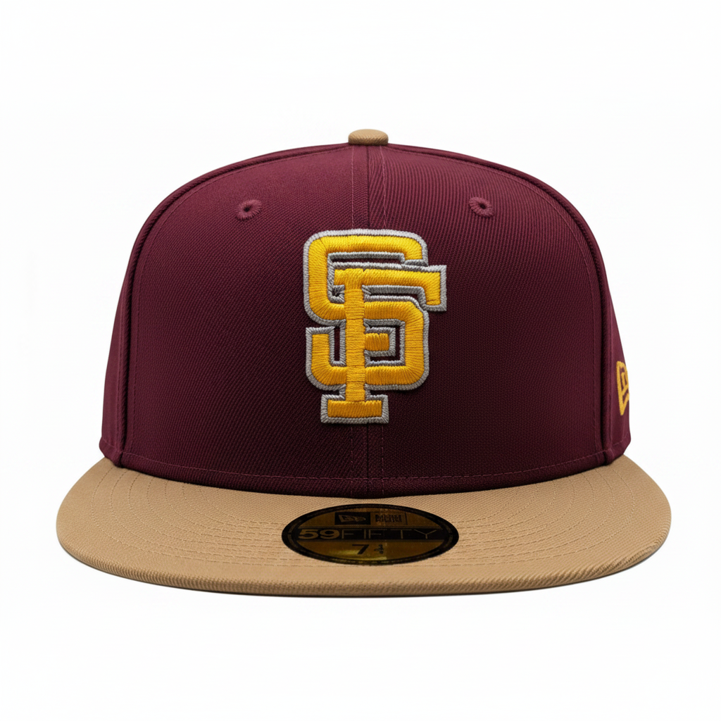 San Francisco Giants New Era Rock Pack 2 Tone Master of Puppets Inspired 59FIFTY Fitted Hat Official Team Hat Sports Fan Cap Official NFL Team Hat Football Fan Cap