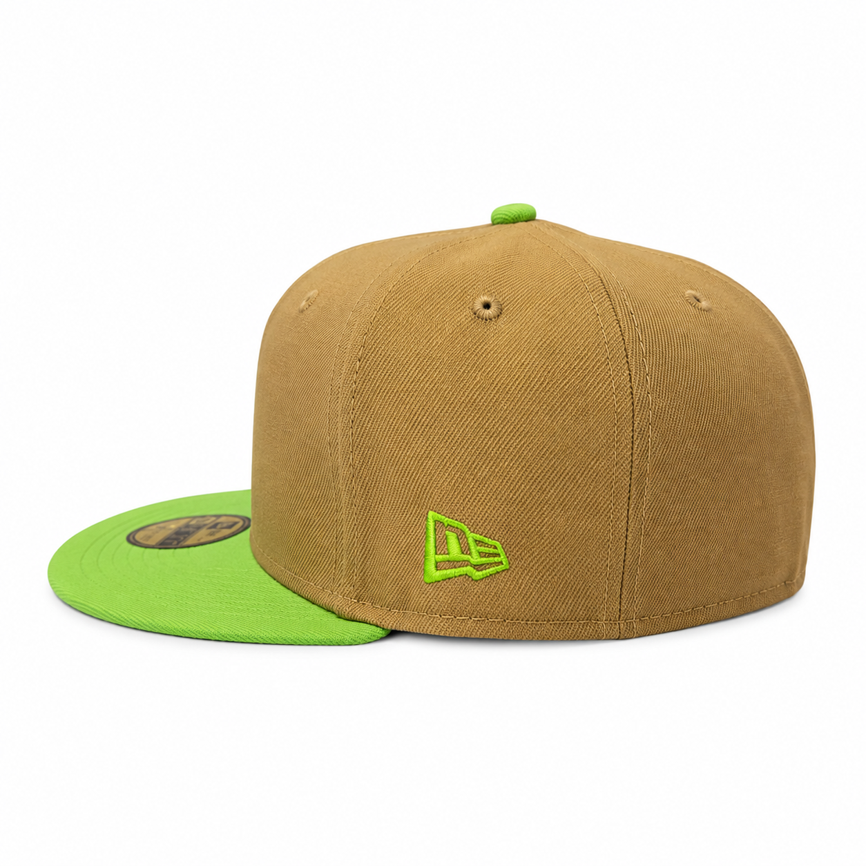 Detroit Tigers New Era Wheat/Lime Cooper 59FIFTY Fitted Hat Official Team Hat Sports Fan Cap Official NFL Team Hat Football Fan Cap