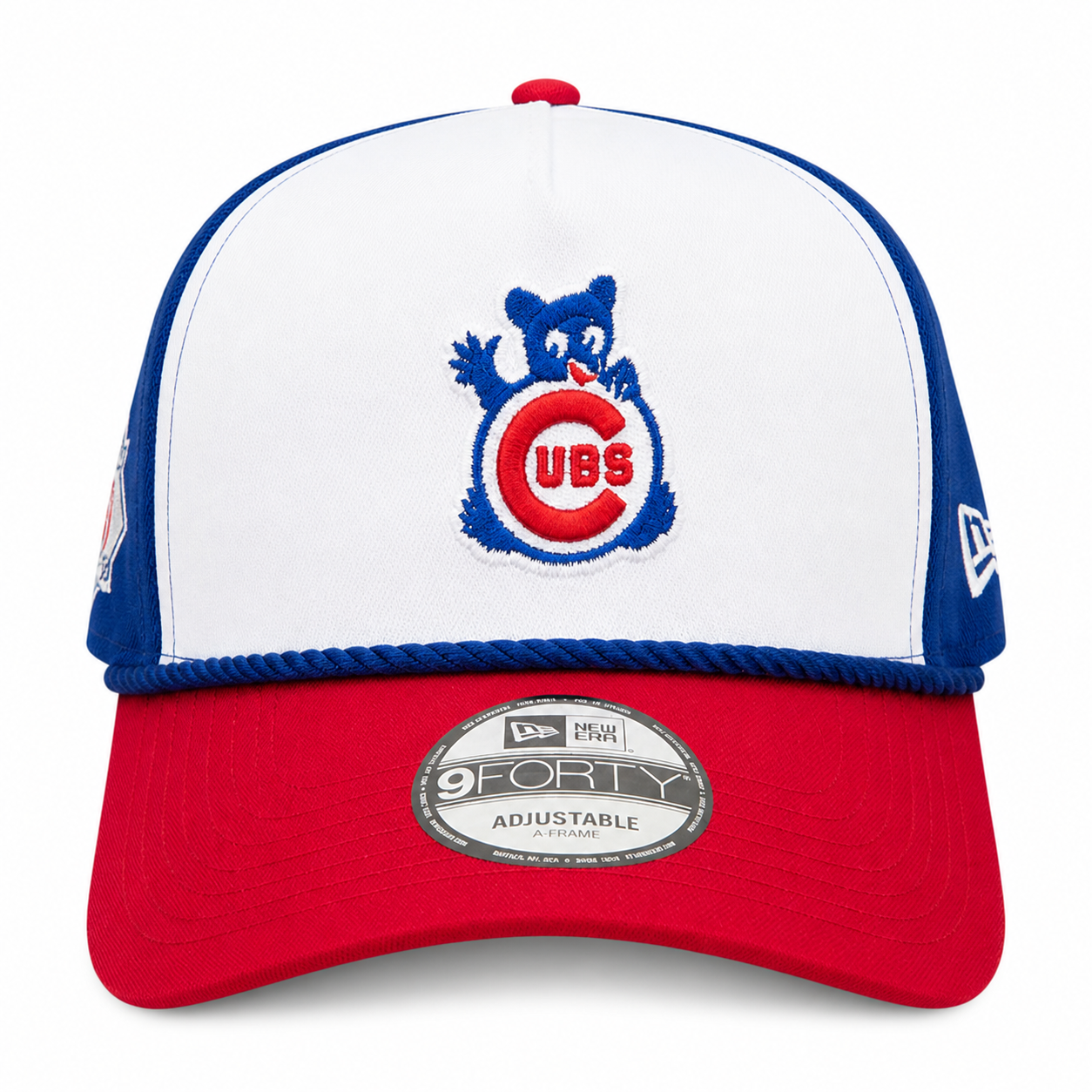 Chicago Cubs New Era Blue A-Frame 150th Anniversary Rope Waving Bear 9FIFTY Snapback Hat Official Team Hat Sports Fan Cap Official NFL Team Hat Football Fan Cap