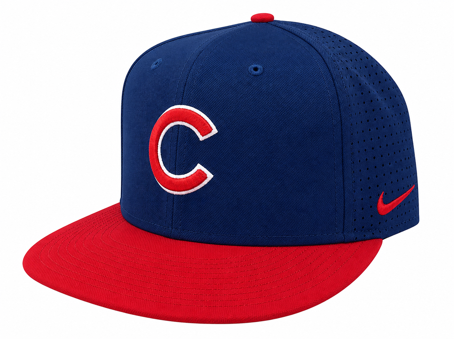 NIKE Chicago Cubs 2 Tone Deep Royal/Red Aero True Adjustable Dri-Fit Performance Hat Official Team Hat Sports Fan Cap Official NFL Team Hat Football Fan Cap