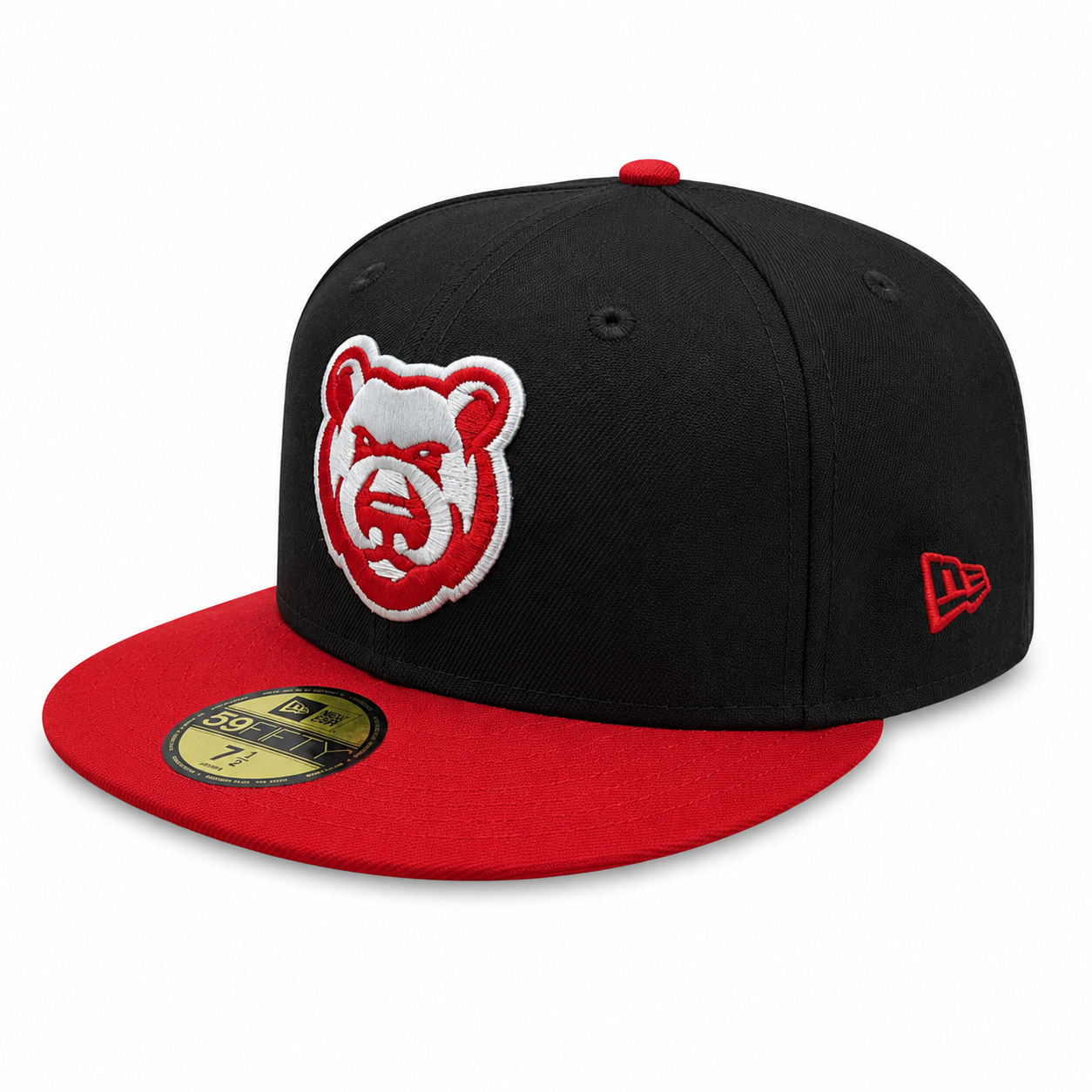 Iowa Cubs New Era MILB 2 Tone Black/Red 59FIFTY Fitted Hat Official Team Hat Sports Fan Cap Official NFL Team Hat Football Fan Cap