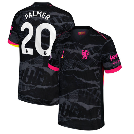 Cole Palmer Chelsea Nike 2024 25 Third Player Jersey - Anthracite Official Team Jersey Sports Fan Apparel