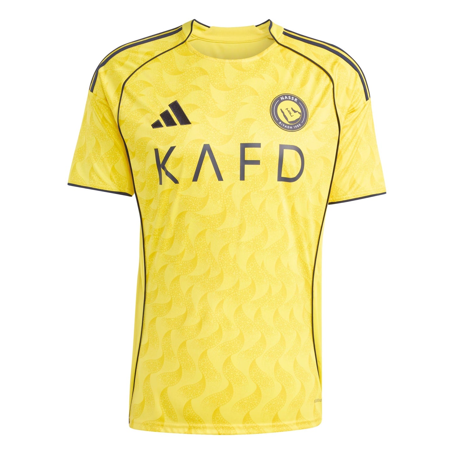 Cristiano Ronaldo 7 Al-Nassr FC adidas 2025 26 Home Player Jersey Yellow Official Team Jersey Sports Fan Apparel