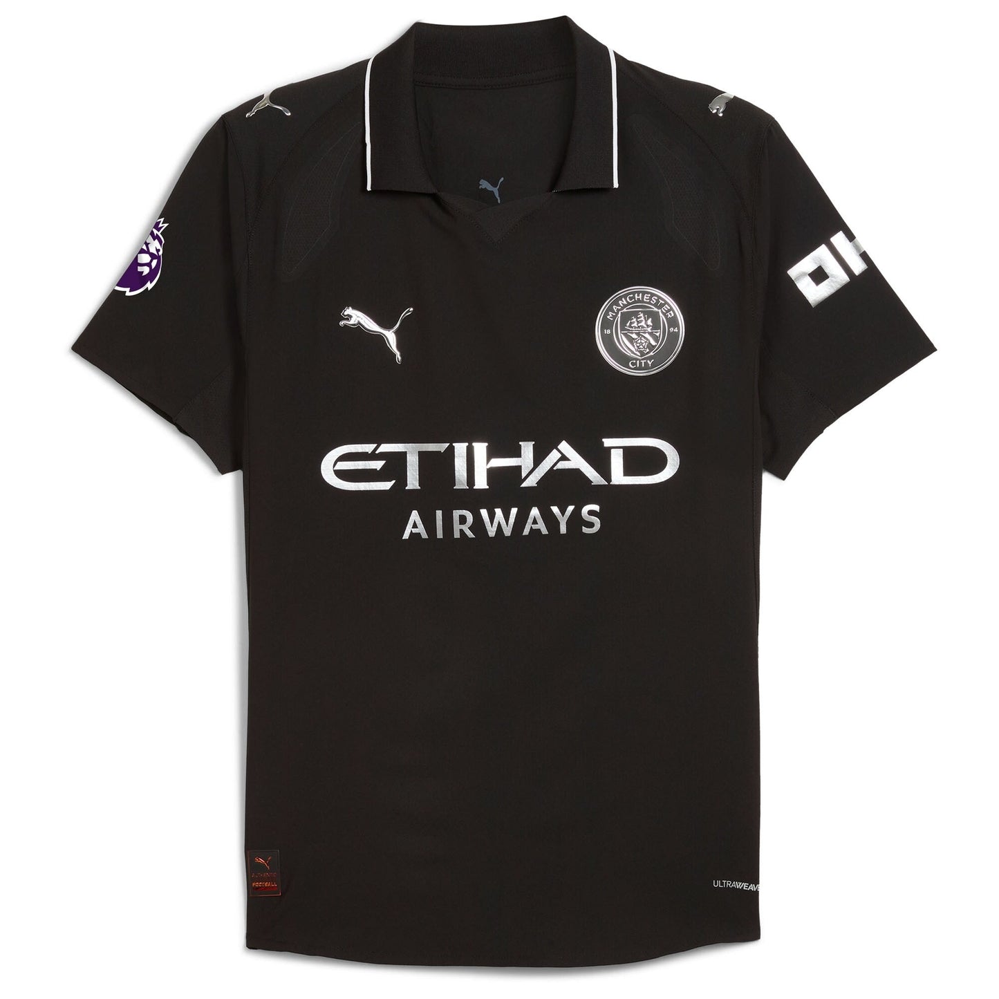 Erling Haaland Manchester City Puma 2025 26 Away Player Jersey - Black Official Team Jersey Sports Fan Apparel